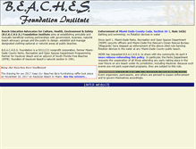 Tablet Screenshot of beachesfoundation.org